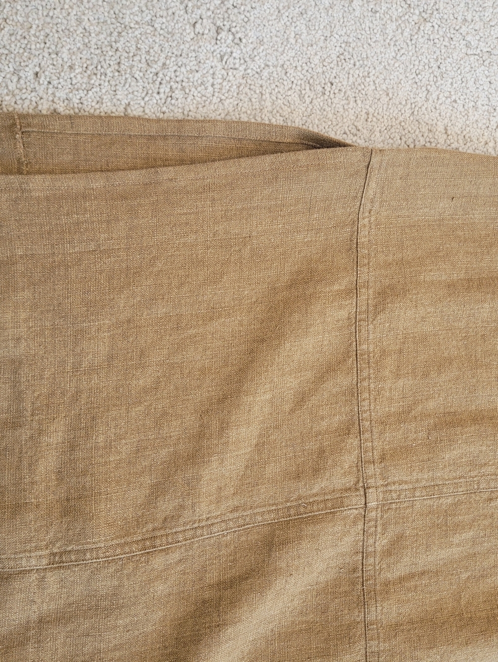 J.Jill Camel 100% Linen Maxi Skirt Lightweight A-Line Pull On Casual Size 4P - Picture 7 of 11